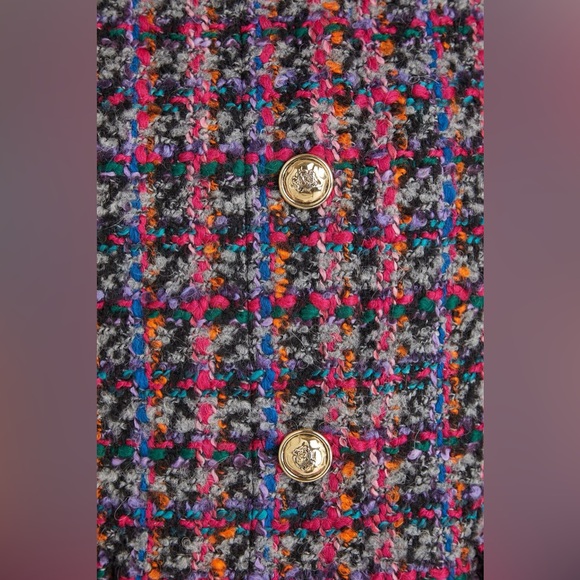 Sandro Buckle Tweed Cropped Jacket S(34) - Picture 4 of 11